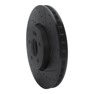 Mercedes-Benz A220 Brake Rotor (1) - Front Right - R1 Concepts - Drilled & Slotted - Black - `19-`26